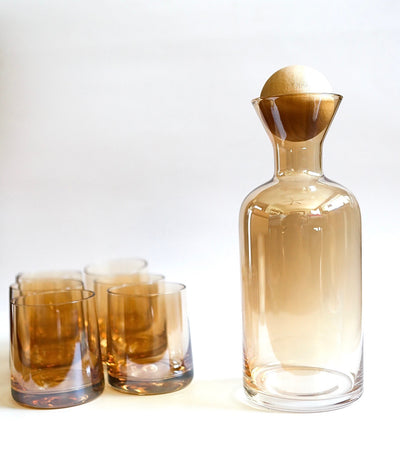 Amber Glass Carafe