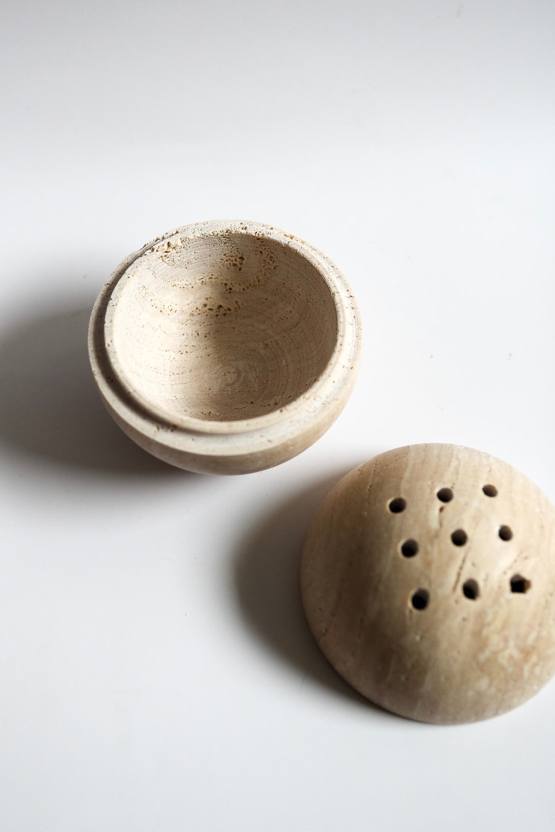 Travertine Incense Holder