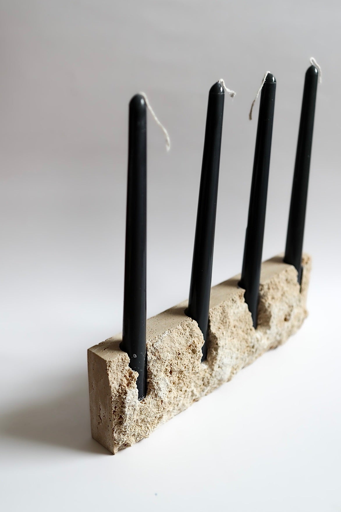 Travertine Candle Holder