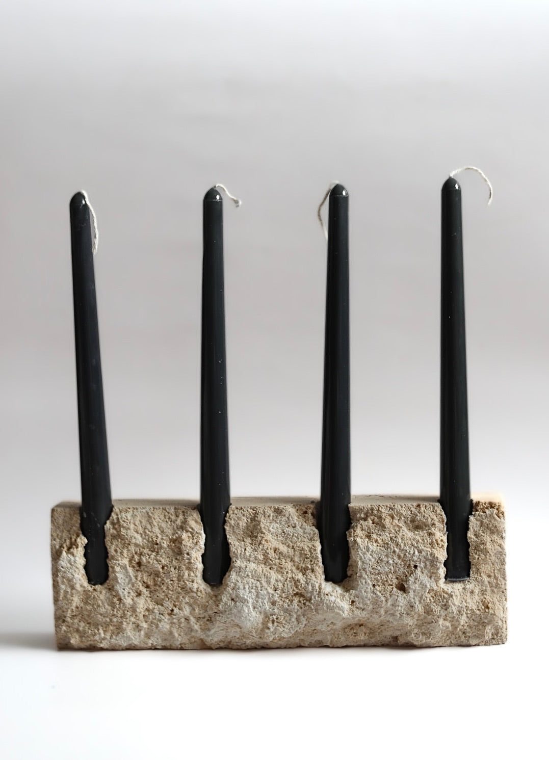 Travertine Candle Holder