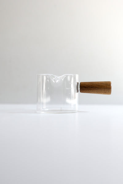 Measuring cup w/ wooden handle