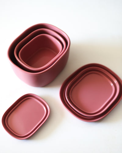 Eco friendly silicone food container - set of 3