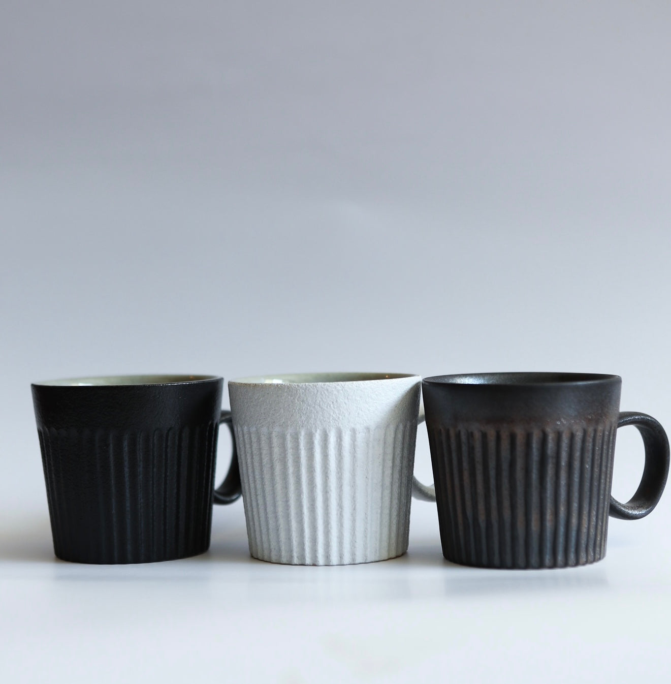 Striped coffee cup