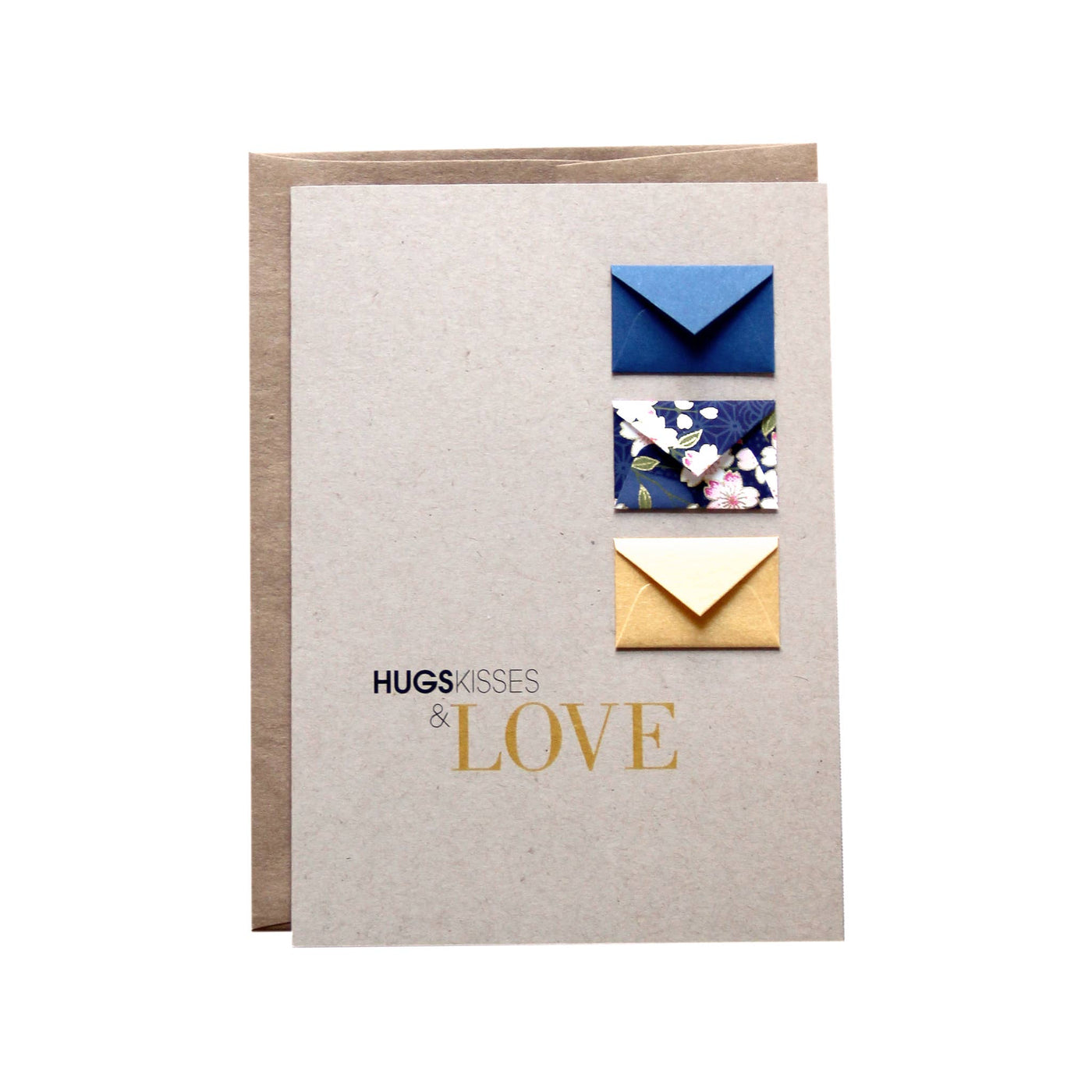 Hugs & kisses - card