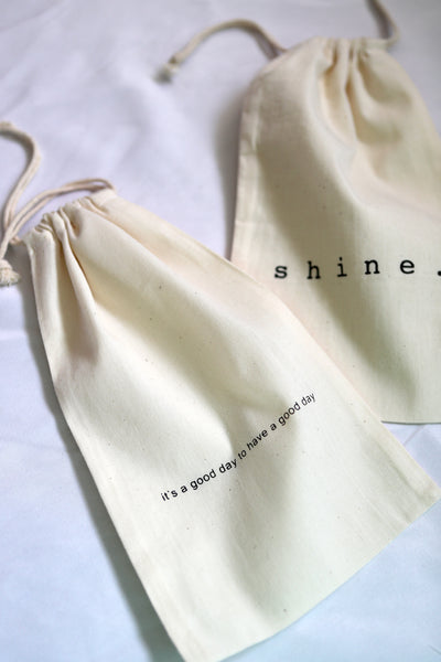 Shine linen pouches