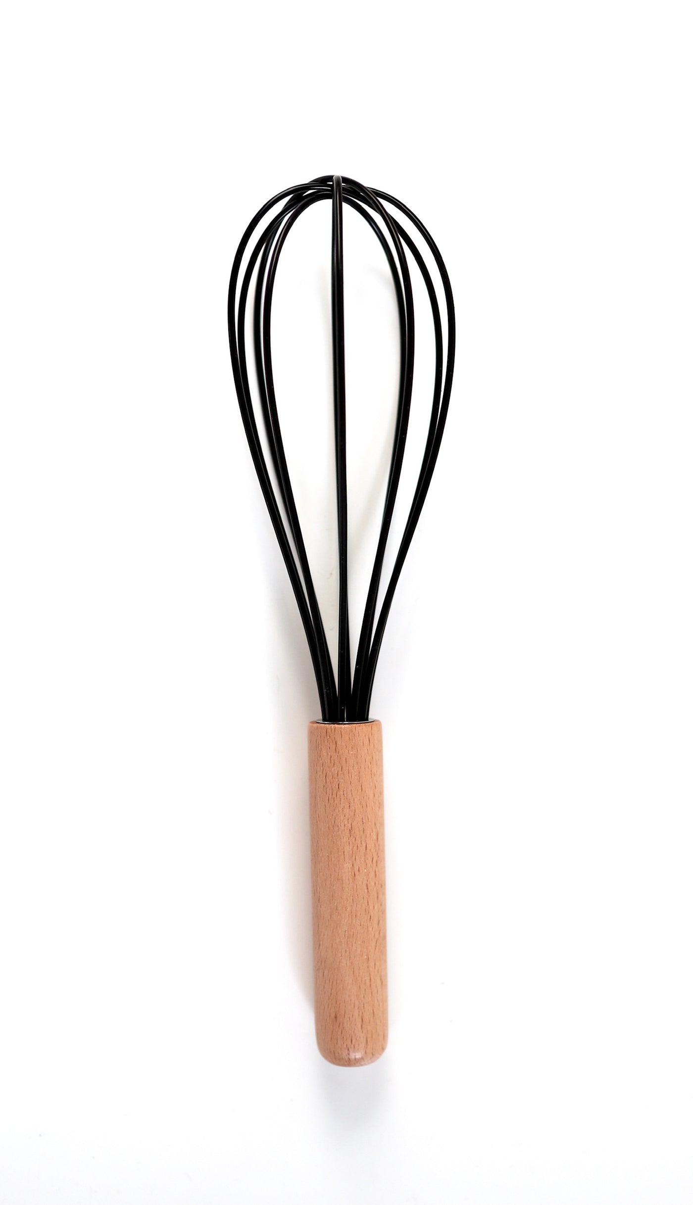 Wood and silicone whisk