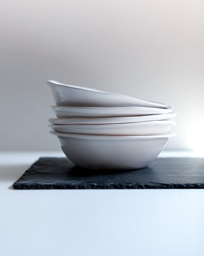 Pasta bowl - glossy white