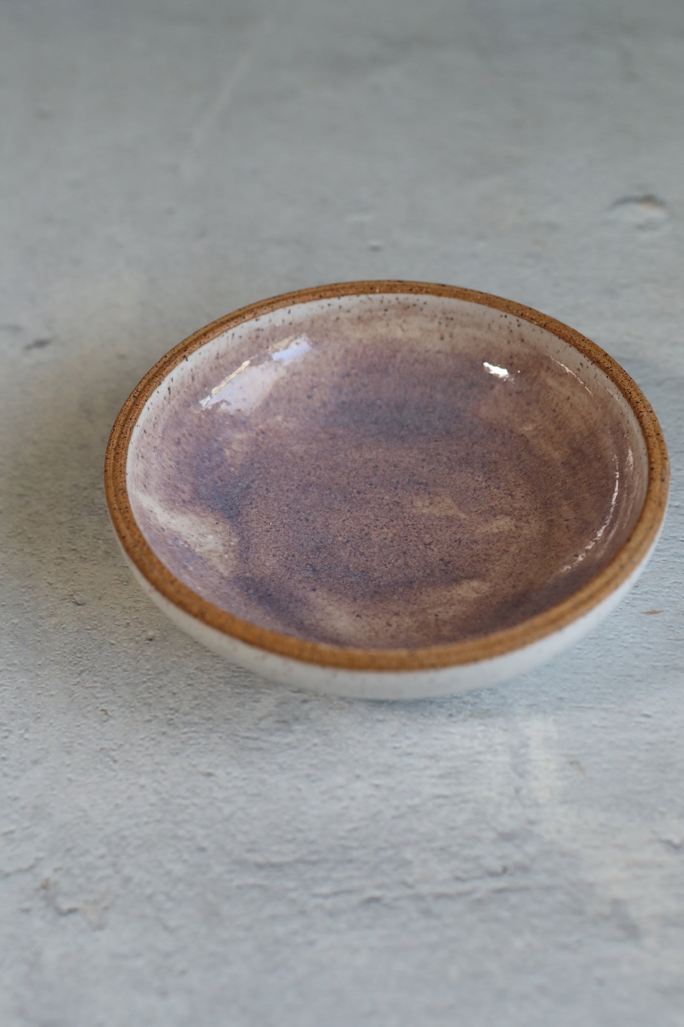 Azore bowl - purple and white