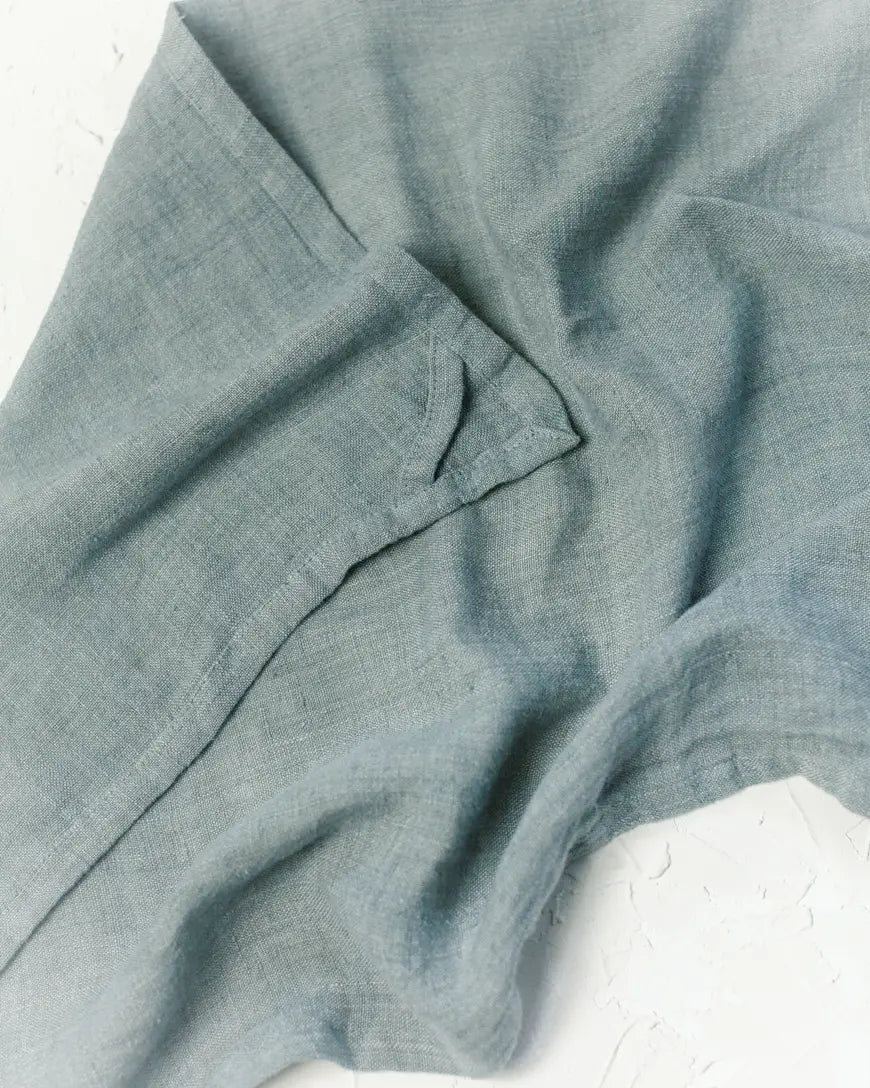 Linen towel - slate blue