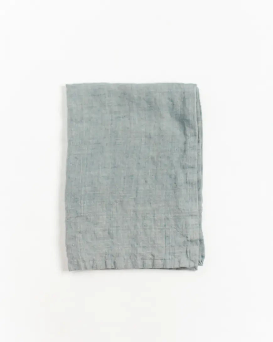 Linen towel - slate blue